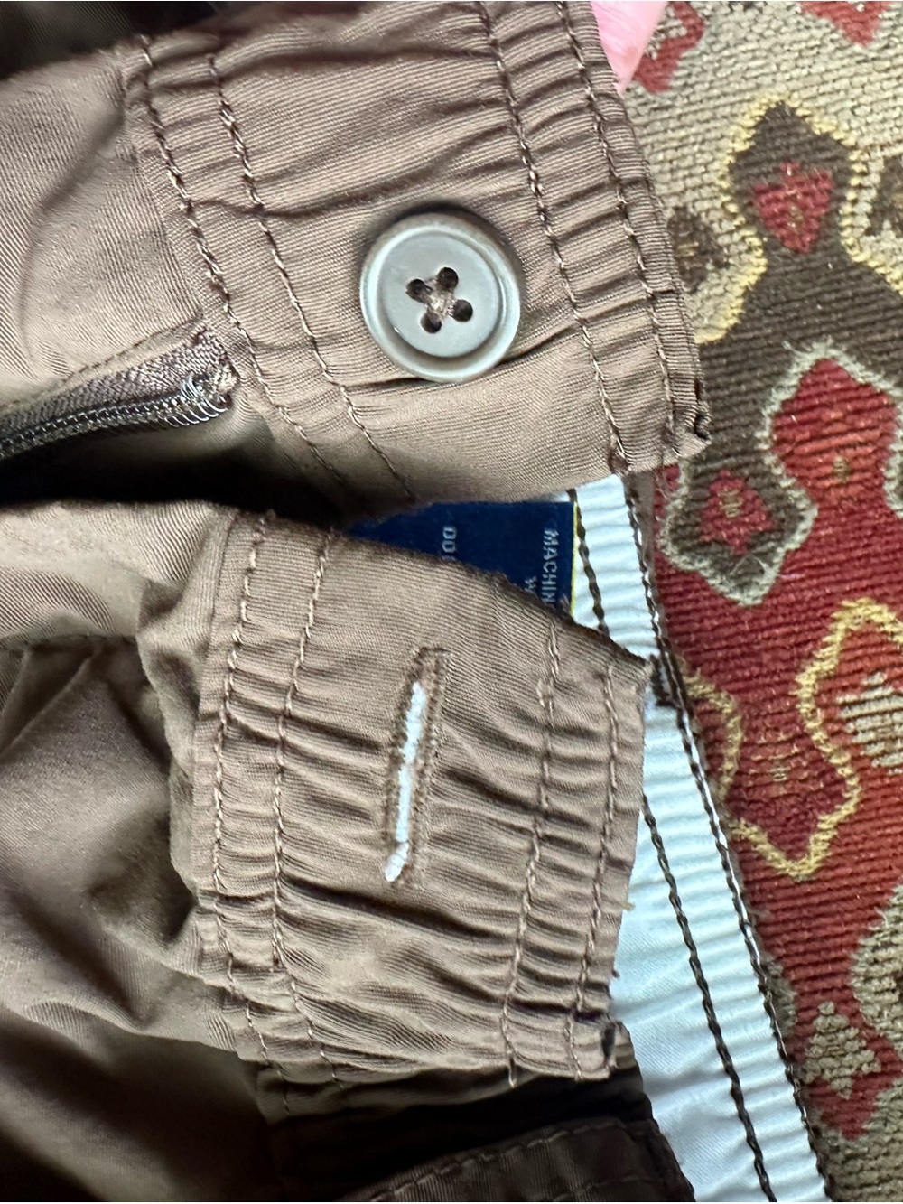 AFTCO Men's Brown Elastic Waist Chino Shorts